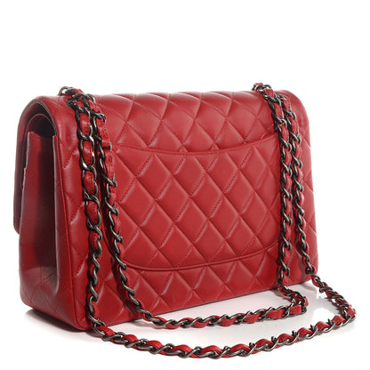 Chanel Lambskin Jumbo Double Flap Red 3 of 9