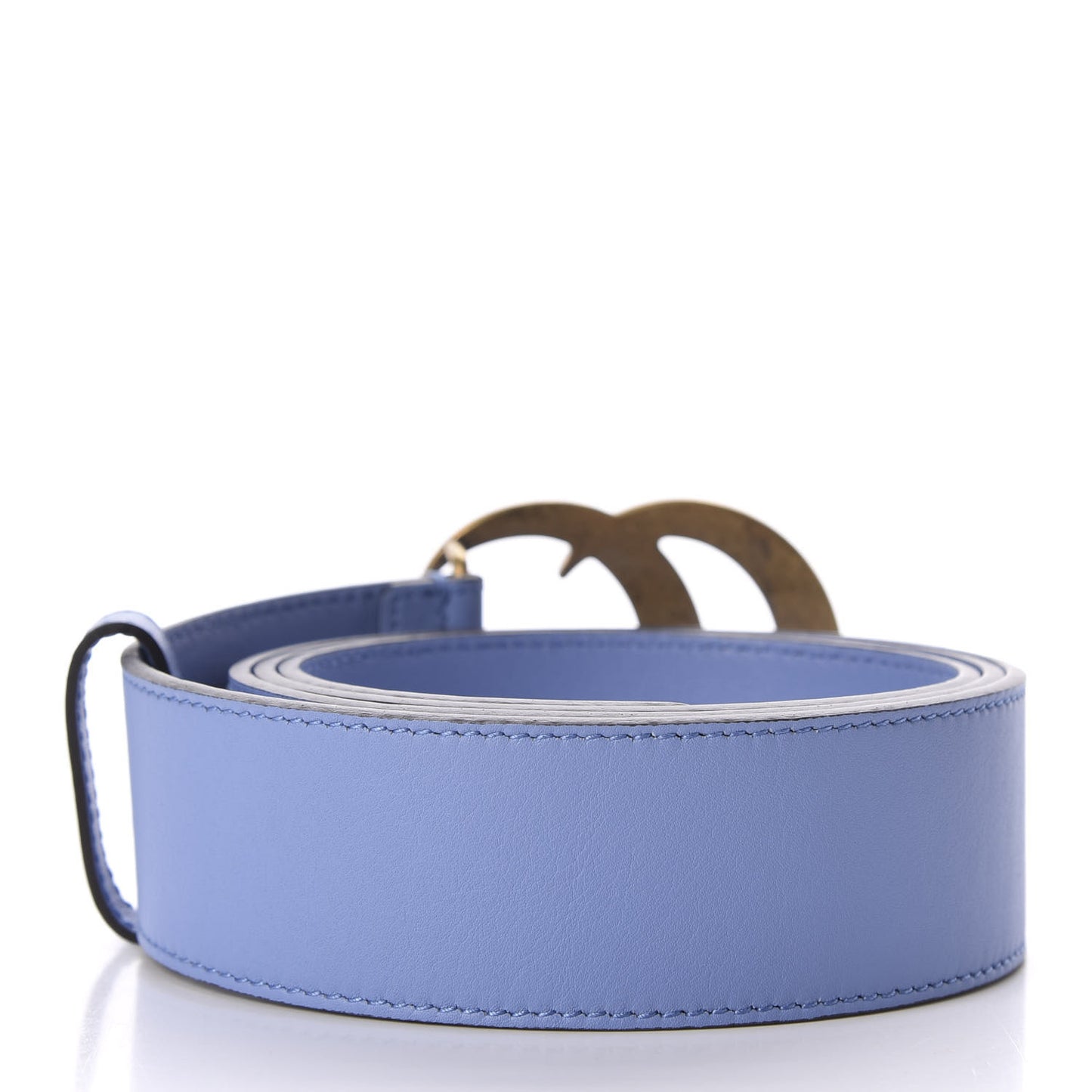 Calfskin Double G 40mm Belt 100 40 Clear Sky Blue