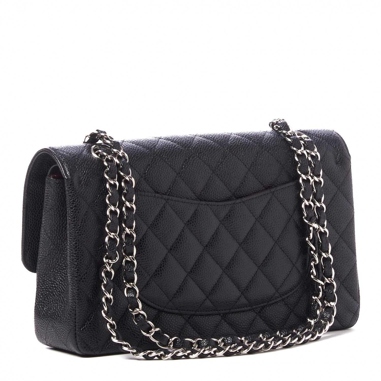 Chanel Caviar Quilted Medium Double Flap Black 2 of 10