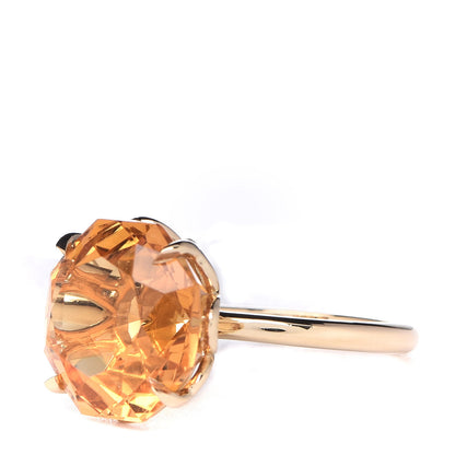 Tiffany 18K Yellow Gold Citrine Octagonal Sparklers Cocktail Ring 52 6 3 of 5