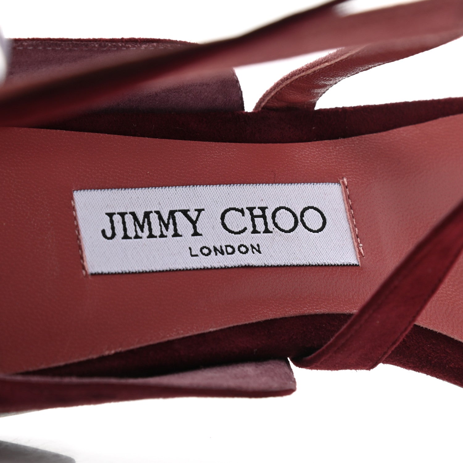 Jimmy Choo Suede Flynn Sandals 40 Vino Mix 7 of 7
