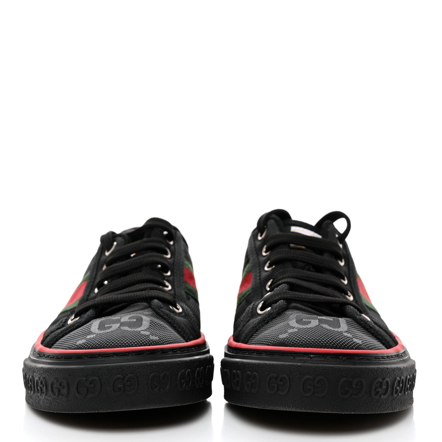 Gucci Econyl Nylon Web Monogram Off The Grid Womens 1977 Tennis Sneakers 36.5 Black 2 of 7