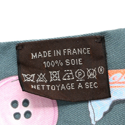 Hermes Silk In The Pocket Twilly Vert De Gris Bleu 3 of 5