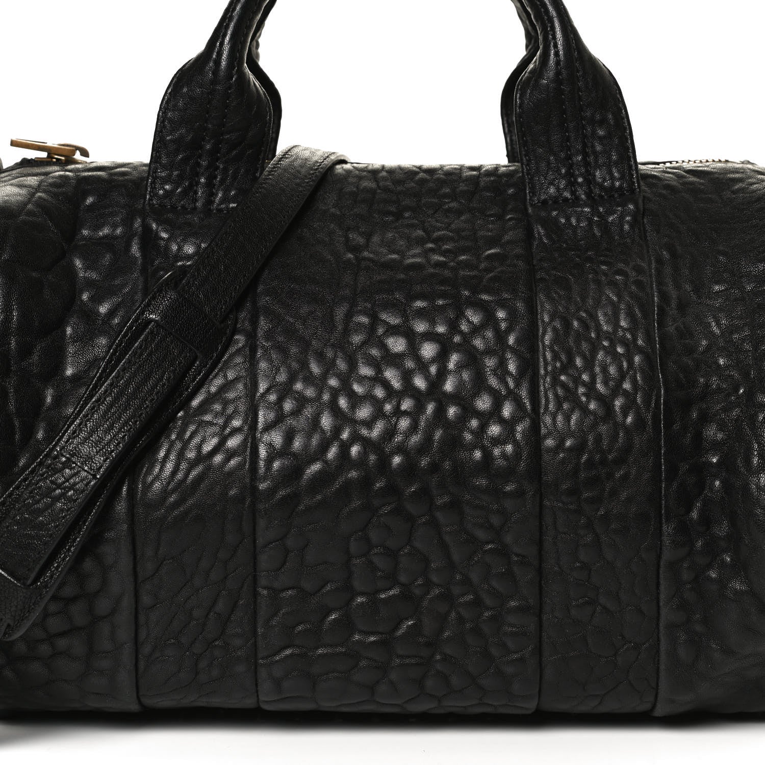 Alexander Wang Pebbled Lambskin Rocco Black Antique Brass Hardware 8 of 11