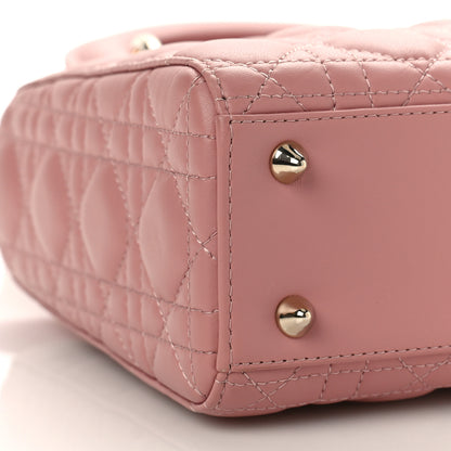 Christian Dior Lambskin Cannage Small My ABCDior Lady Dior Antique Pink 7 of 8