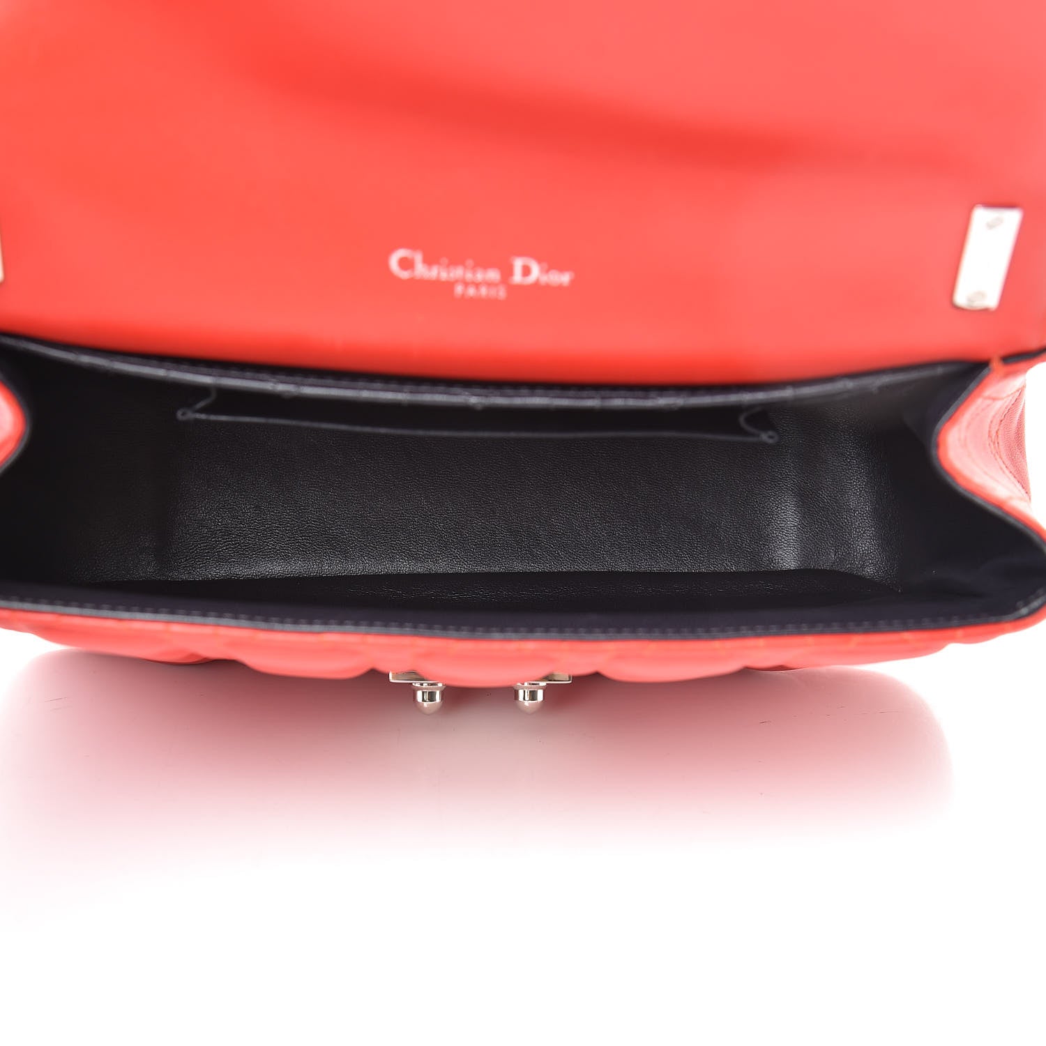 Christian Dior Lambskin Cannage Large Miss Dior Flap Vermillion 5 of 20