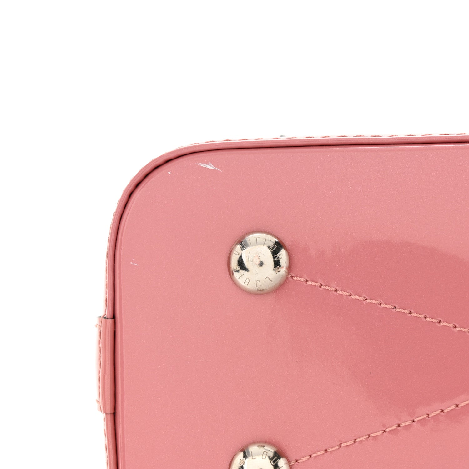 Louis Vuitton LOUIS VUITTON Patent Monogram Alma BB Rose Blush 15 of 20