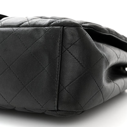 Chanel Lambskin Quilted Maxi Single Flap Black 9 of 13