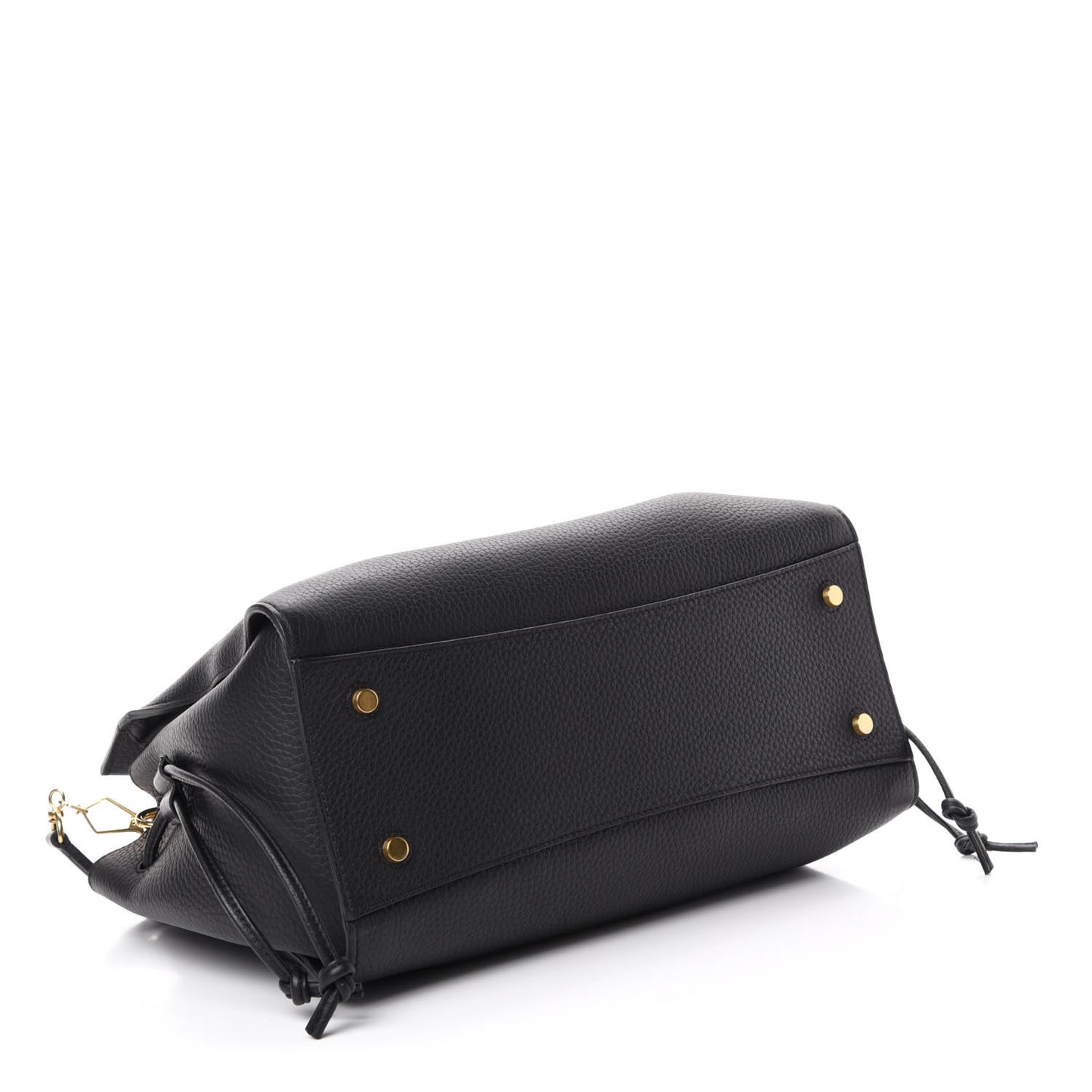 Heavy Grain Iris Tote Midnight Black