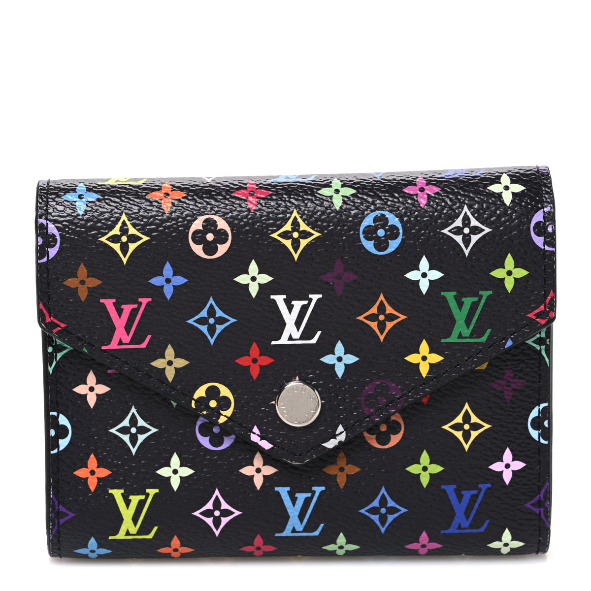Louis Vuitton LV x TM Monogram Multicolor Victorine Wallet Black 1 of 7