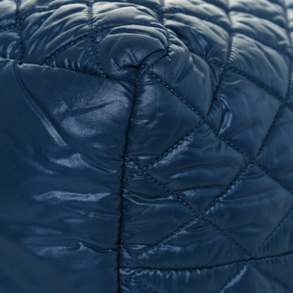 Chanel Nylon Quilted Large Coco Cocoon Tote Blue 12 of 13