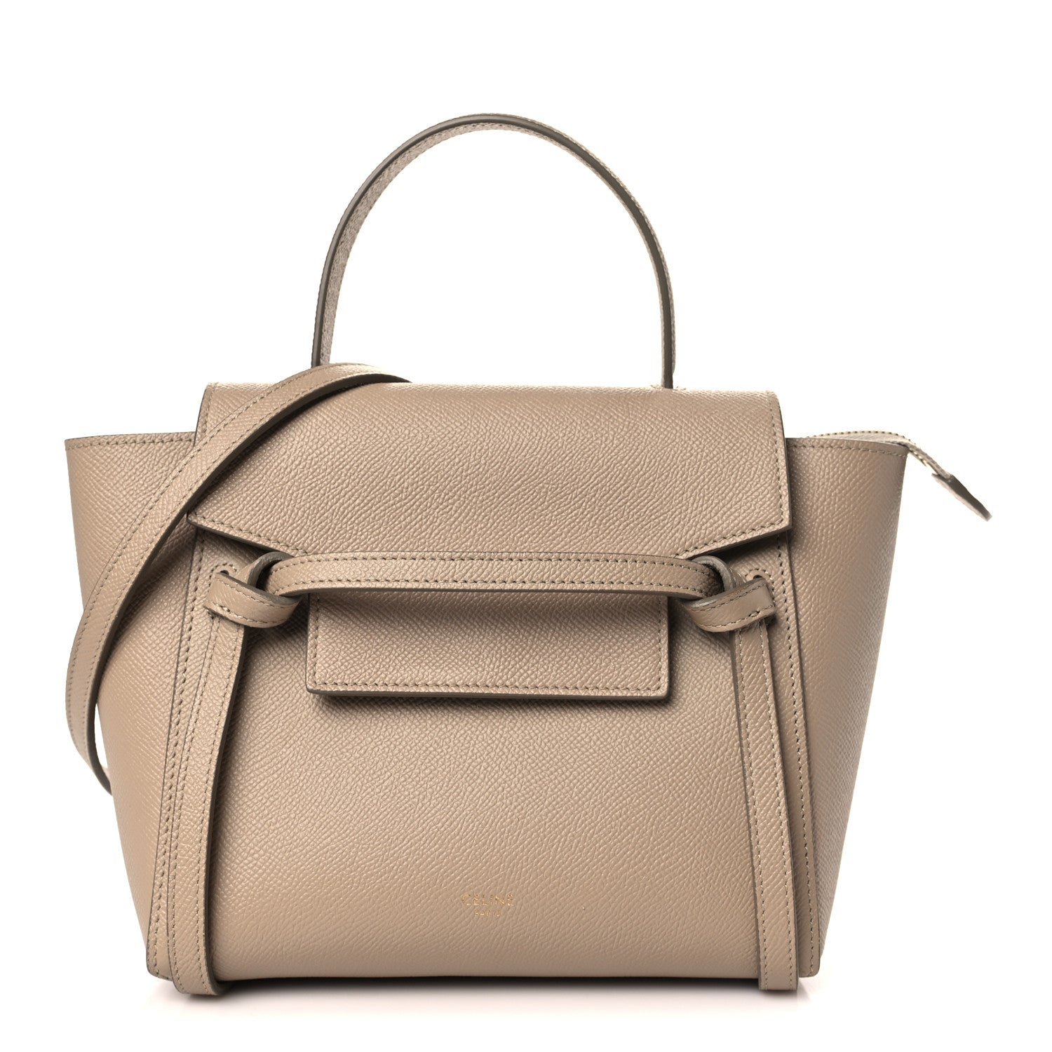 Celine Grained Calfskin Nano Belt Bag Light Taupe 1 of 9