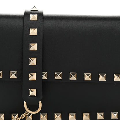 Valentino Garavani Vitello Mini Rockstud Wallet on Chain Black 8 of 12