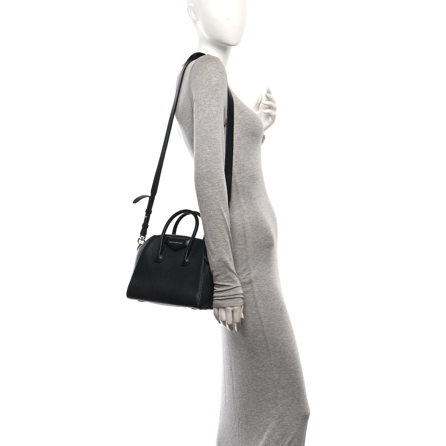 Sugar Goatskin Mini Antigona Black