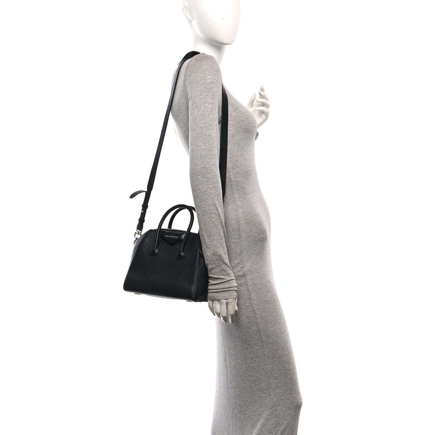 Givenchy Sugar Goatskin Mini Antigona Black 2 of 12