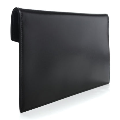 Saint Laurent Smooth Shiny Calfskin Monogram Uptown Pouch Black 2 of 4