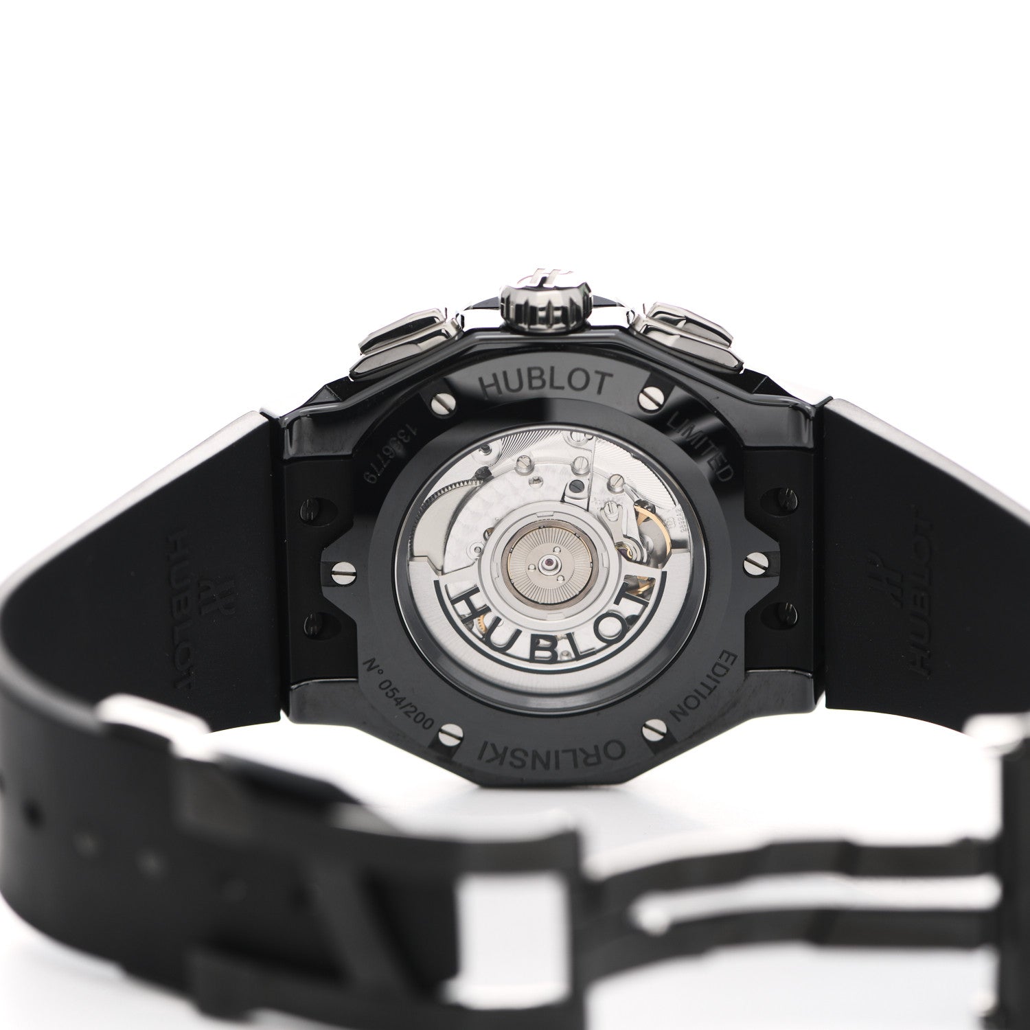 Hublot Ceramic Rubber 45mm Classic Fusion Aerofusion Orlinski Black Magic Automatic Watch Black 525.CS.0170.RX.ORL19 4 of 5
