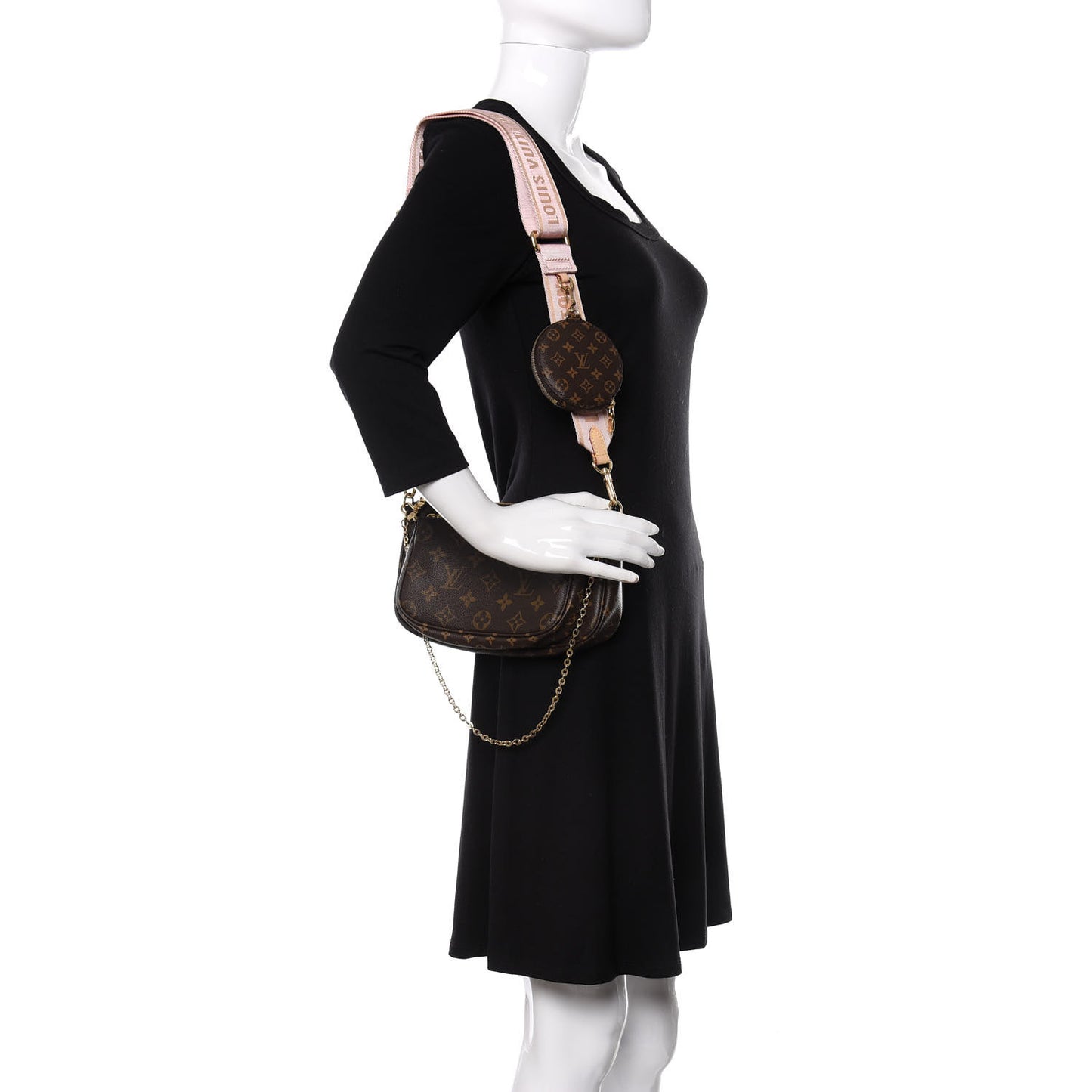 Monogram Multi Pochette Accessories Rose Clair