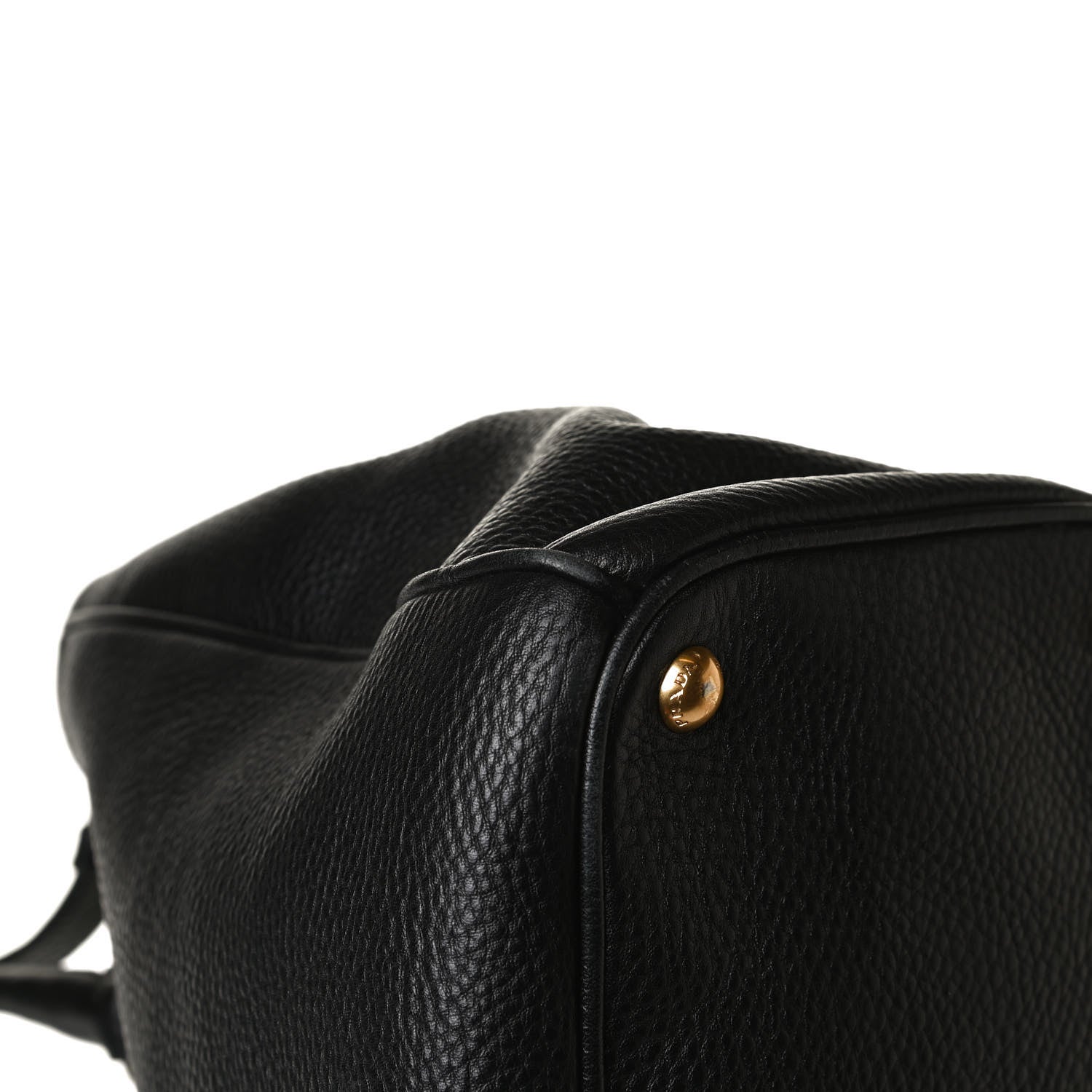 Prada Vitello Daino Tote Black 12 of 15