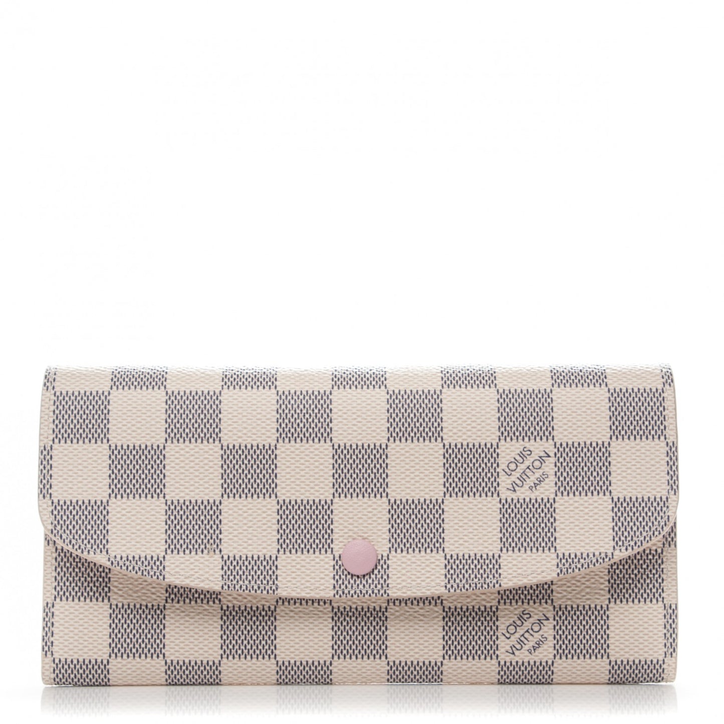 Damier Azur Emilie Wallet Rose Ballerine