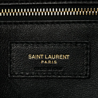 Saint Laurent Lambskin Quilted Sade Puffer Envelope Clutch Black 6 of 9