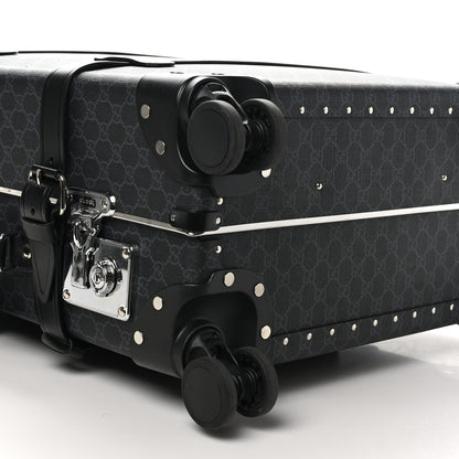 Gucci GG Supreme Monogram Globe-Trotter Carry-On Black Black Grey 7 of 8