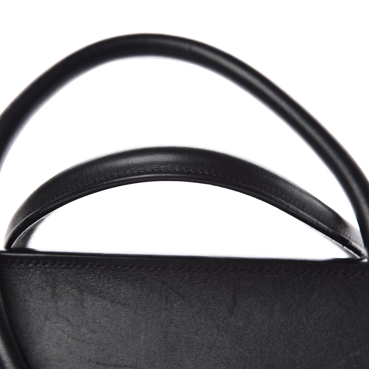 Smooth Calfskin Large Tie Knot Tote Black