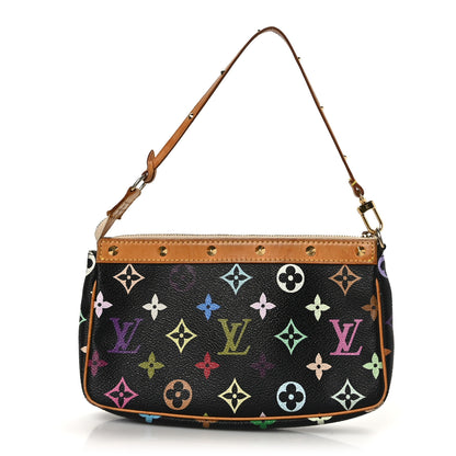 Louis Vuitton Monogram Multicolor Pochette Accessories Black 1 of 10