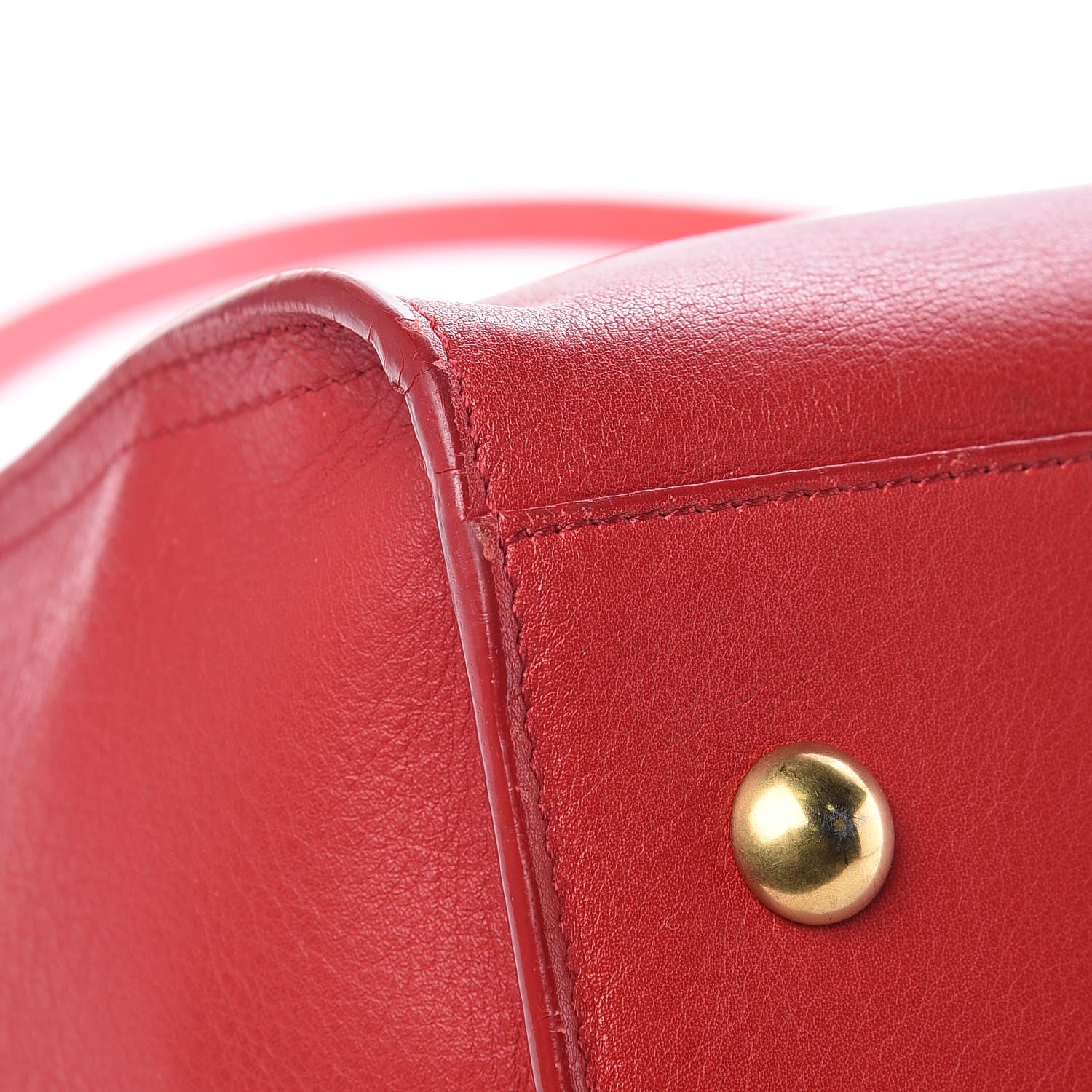 Saint Laurent Calfskin Small Classic Y Cabas Rouge Orient 9 of 15