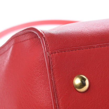 Saint Laurent Calfskin Small Classic Y Cabas Rouge Orient 9 of 15