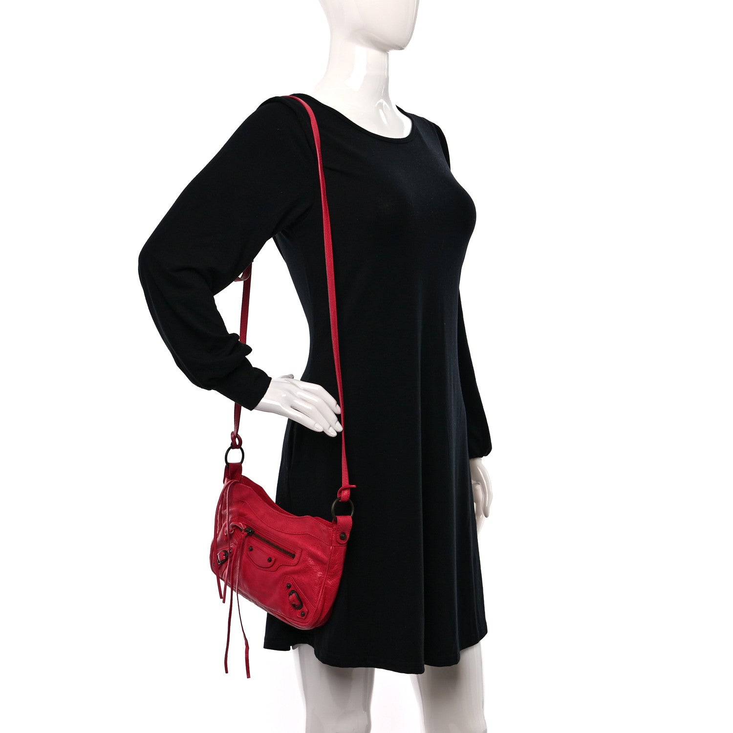 Balenciaga Agneau Classic Hardware Hip Rose Thulian 3 of 10