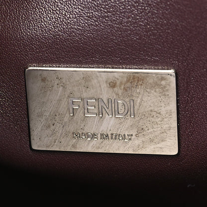 Fendi Vitello Seta Burro Peekaboo Pochette Crossbody Papavero 7 of 10