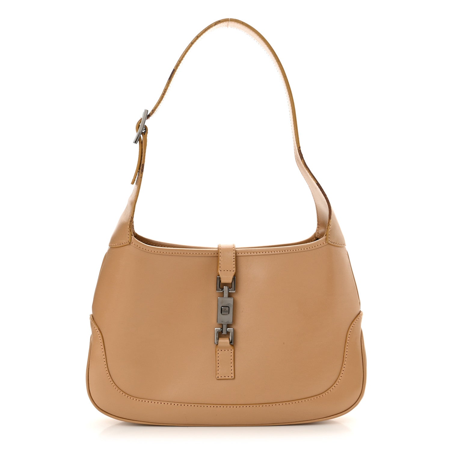 Gucci Calfskin Small Jackie O Hobo Beige 1 of 16