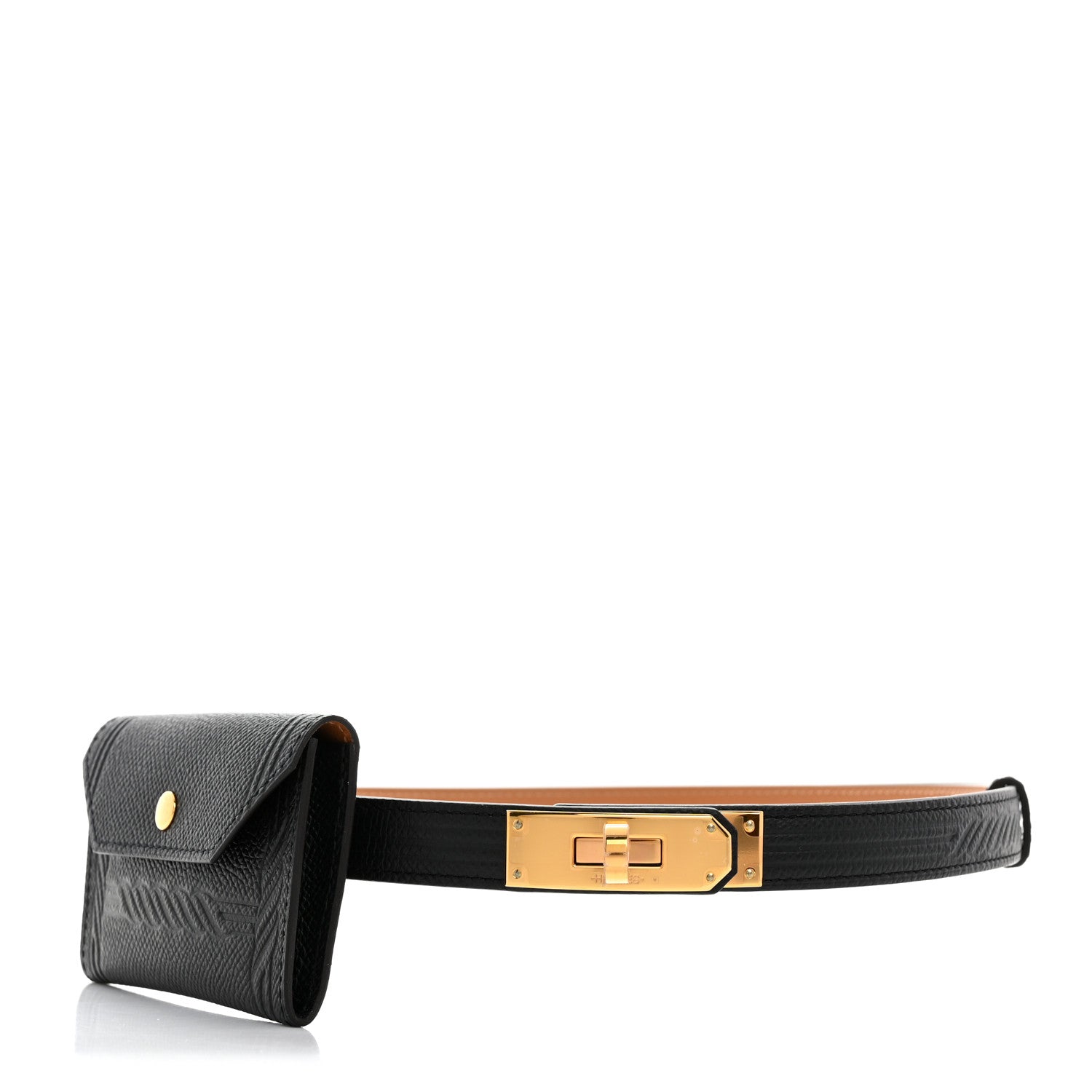 Hermes Epsom Quadrige Kelly Pocket 18 Belt Black 1 of 6