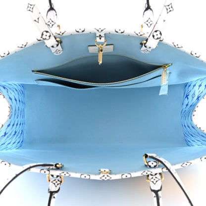 Louis Vuitton Monogram Giant Forte Dei Marmi Onthego Blue 5 of 13