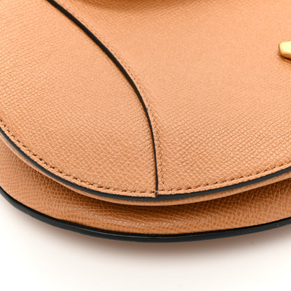 Christian Dior Grained Calfskin Saddle Bag Camello 10 of 11