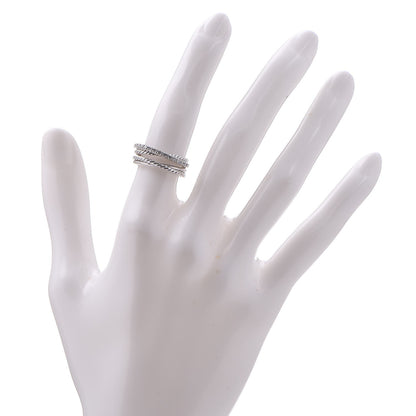 David Yurman Sterling Silver Pave Diamond 7mm Crossover Ring 49 5 2 of 5