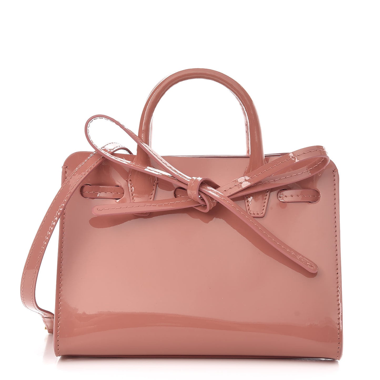 Patent Mini Mini Sun Bag Blush
