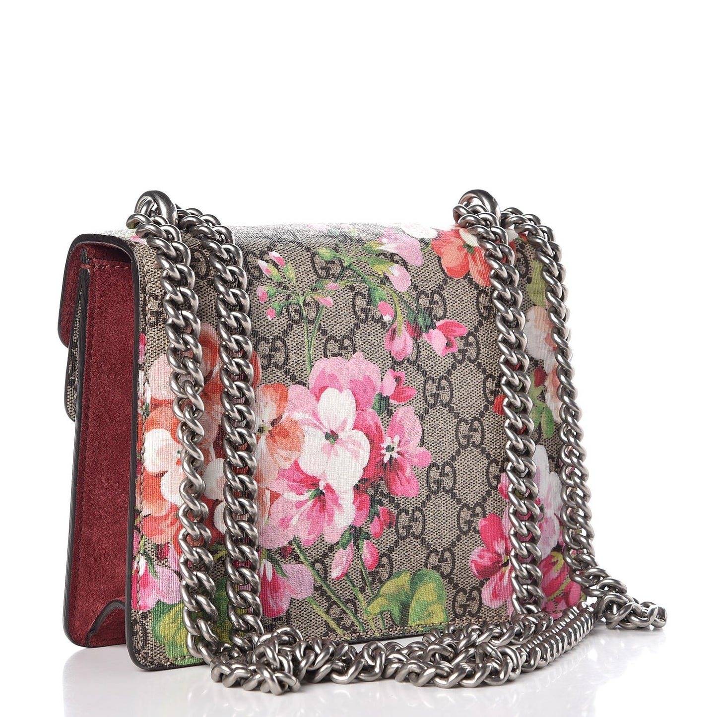 GG Supreme Monogram Blooms Mini Dionysus Shoulder Bag Beige Multicolor Dry Rose