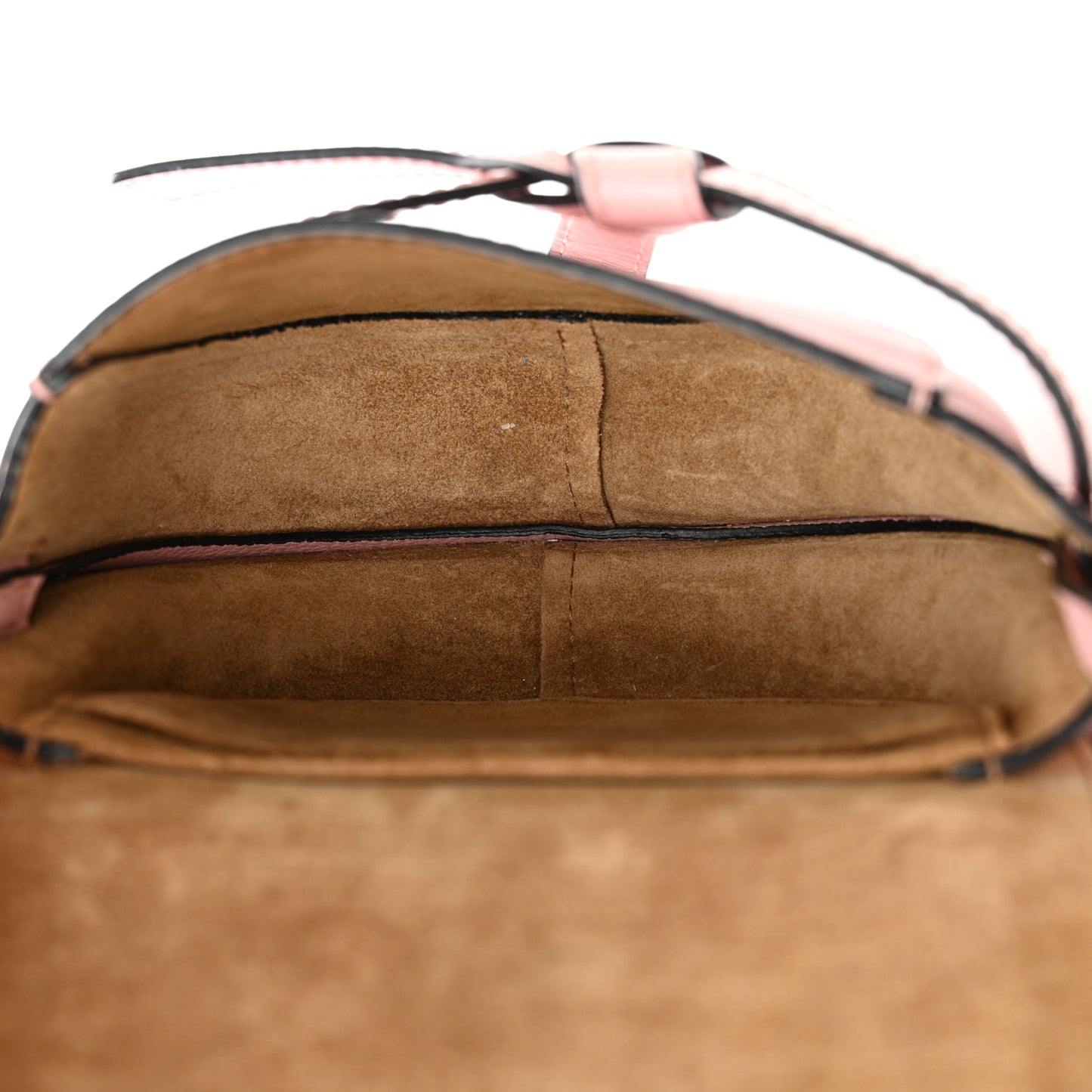 Grained Calfskin Mini Gate Crossbody Bag Pastel Pink