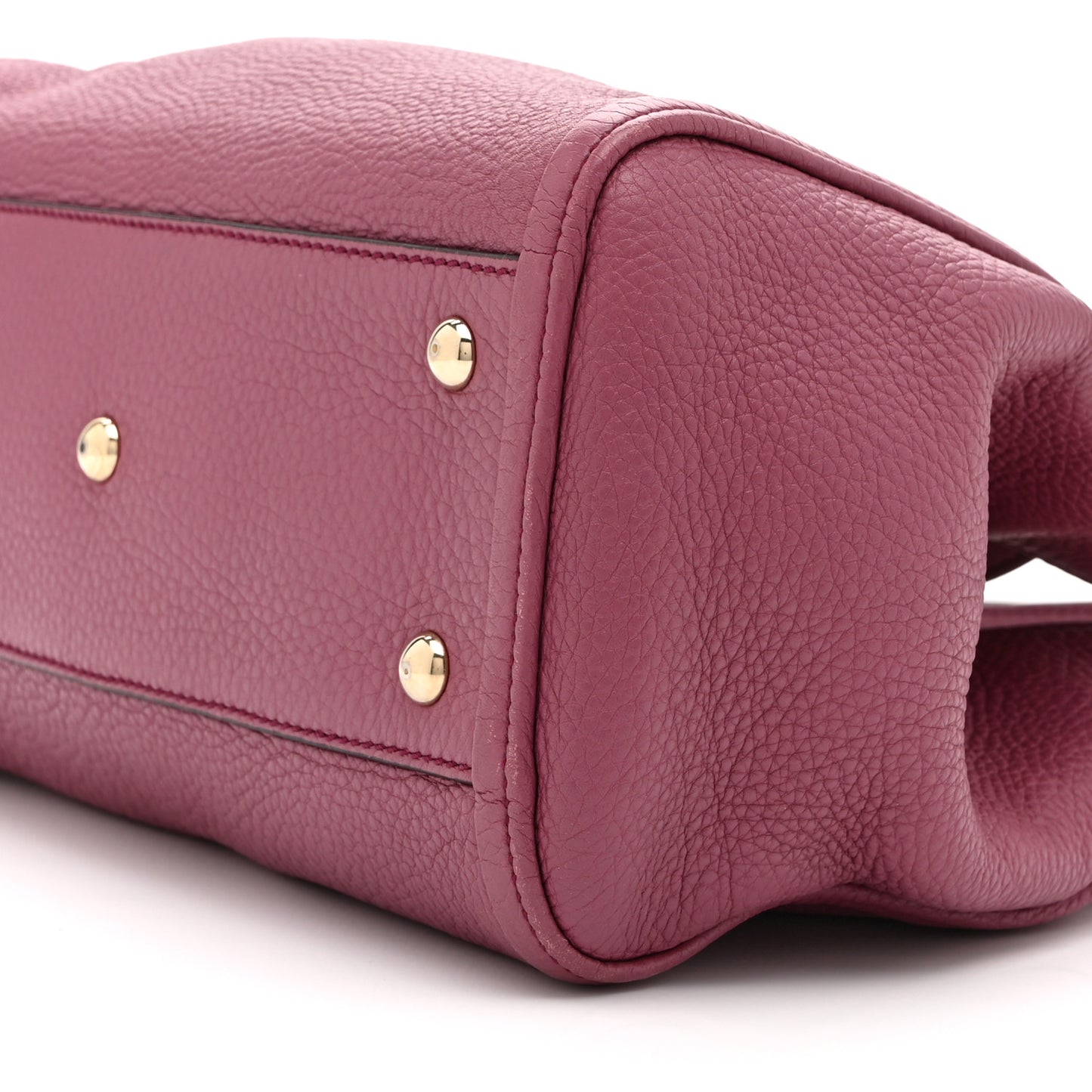 Pebbled Calfskin Small Soho Shoulder Bag Peonia Flower