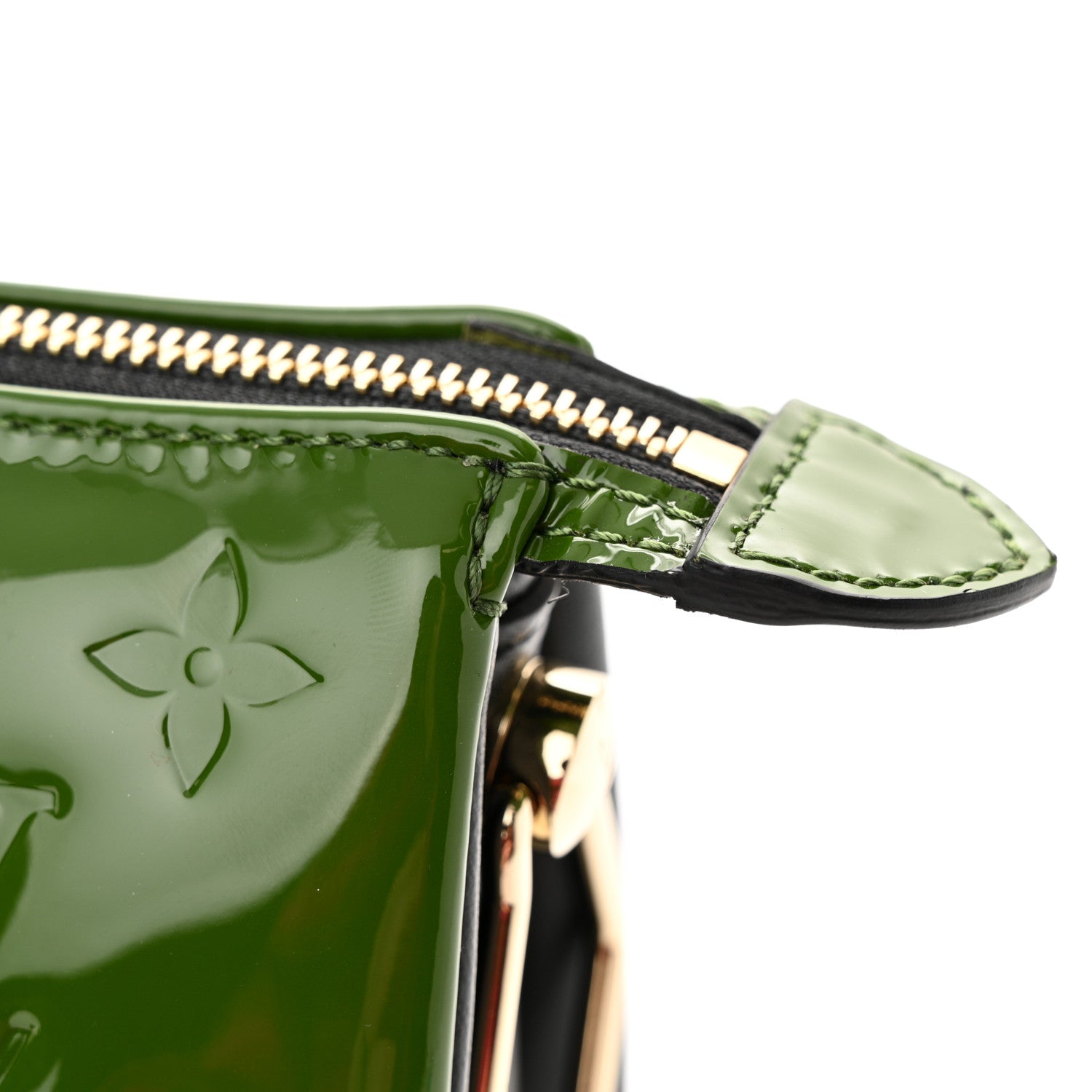 Louis Vuitton Patent Embossed Monogram Coussin PM Green Black 10 of 10