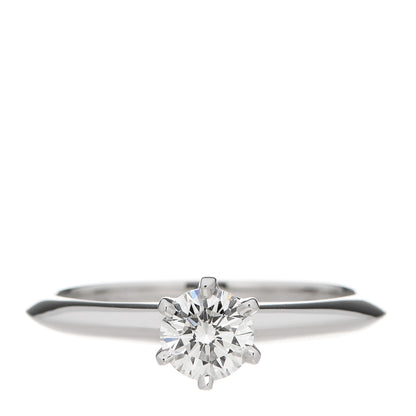 Tiffany Platinum Diamond .43ct Solitaire Engagement Ring 50 5.5 1 of 7
