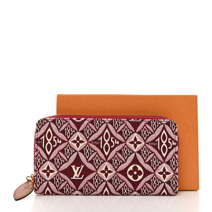 Louis Vuitton Jacquard Since 1854 Zippy Wallet Bordeaux 8 of 8