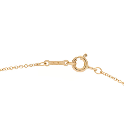 Tiffany 18K Yellow Gold Cultured Pearl Paloma Picasso Olive Leaf Pendant Necklace 5 of 6