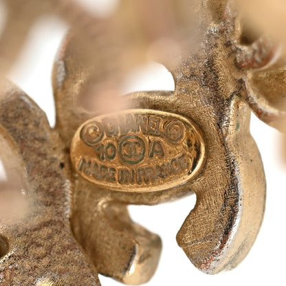 Chanel Metal Enamel CC Ring 52 6 Gold 4 of 5