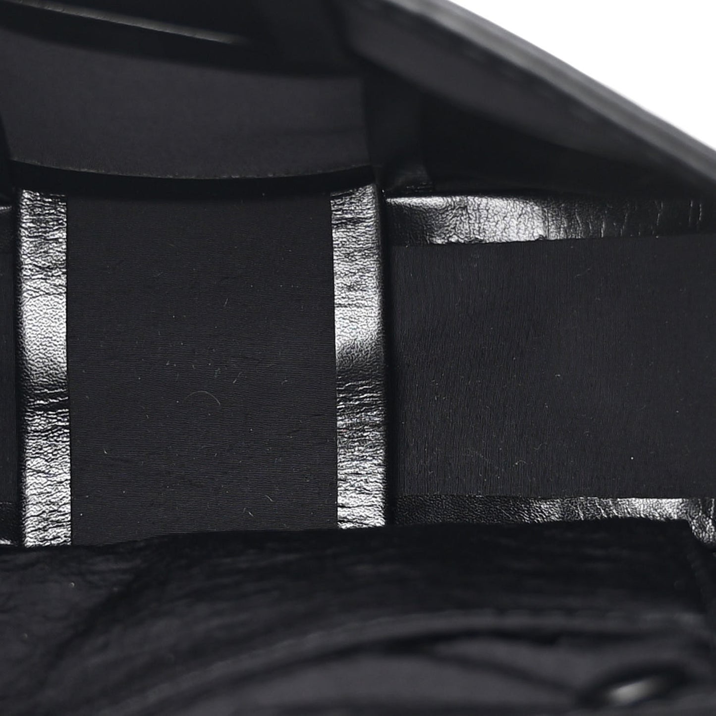 Lambskin Maxi Intreccio Candy Cassette Crossbody Bag Black