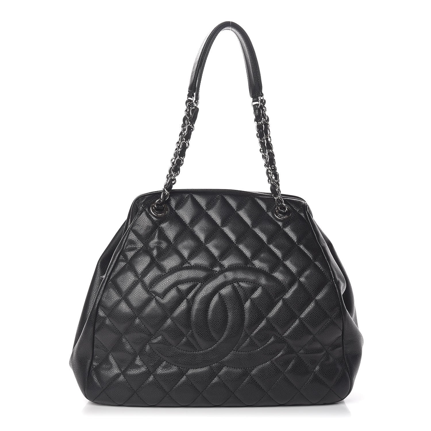 Chanel Caviar Quilted Framed Bowling Bag Black 1 of 12