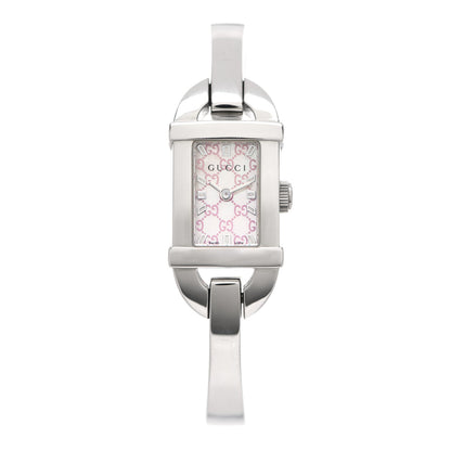 Gucci Stainless Steel Pink Mother of Pearl 16mm 6800L Quartz Watch 1 of 5