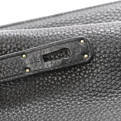 Hermes Taurillon Clemence So Kelly 26 Black 7 of 13